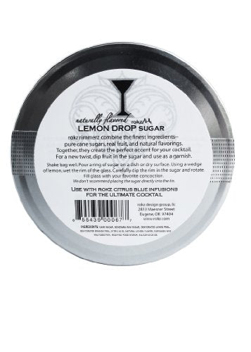 4 oz Lemon Drop Natural Rimming Sugar