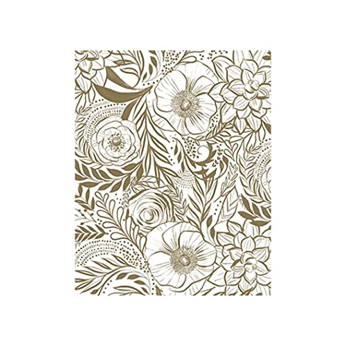 Golden Floral Tissue Paper