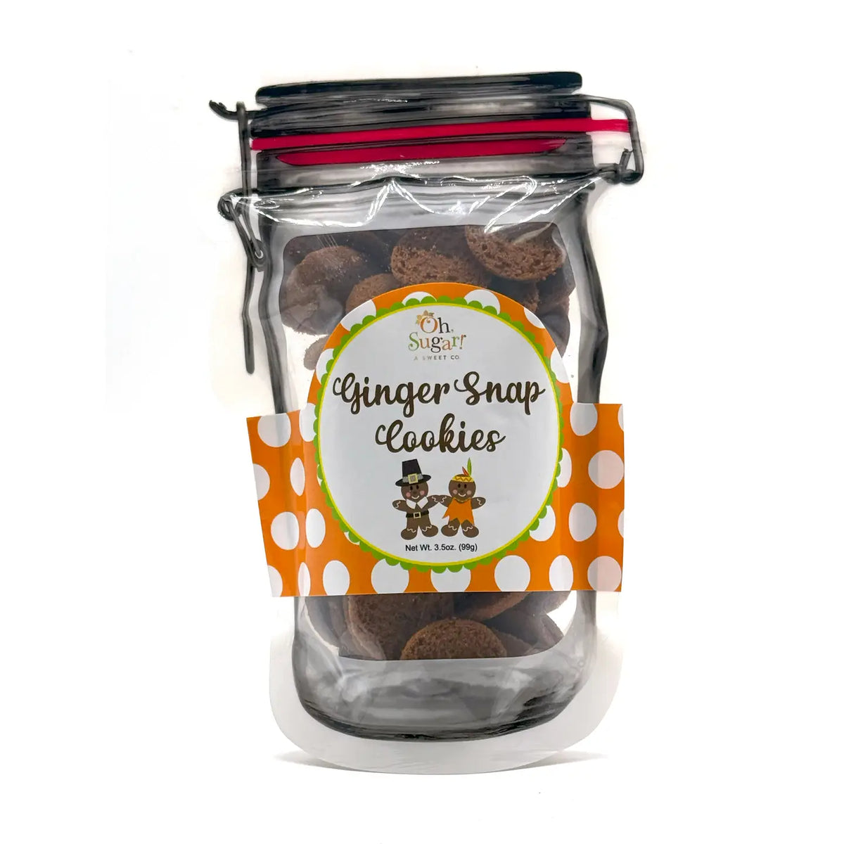 Fall Ginger Snap Mason Jar Pouch