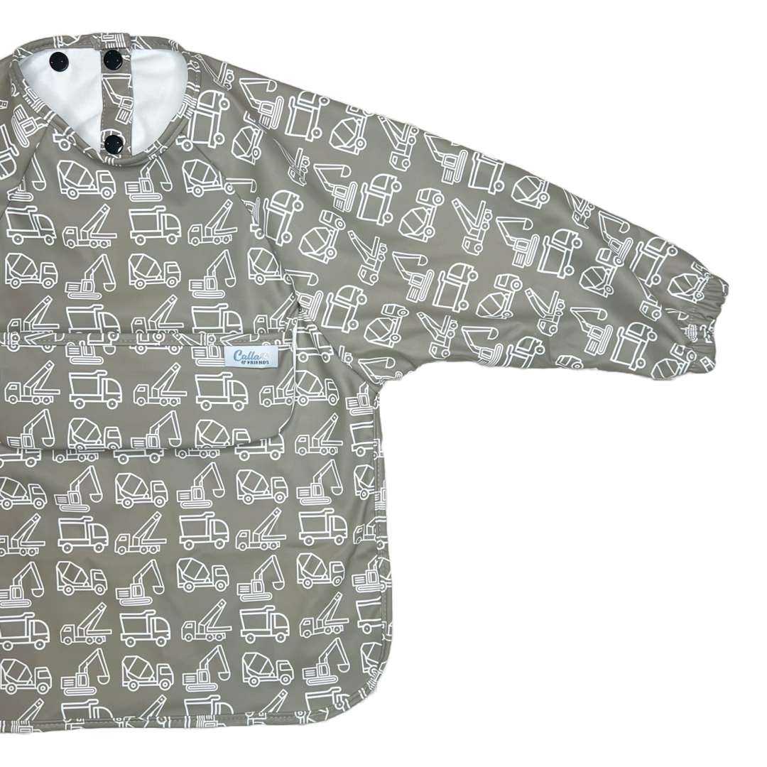THE GRAYSON LONG SLEEVE BIB-CONSTRUCTION-CLOUD GRAY