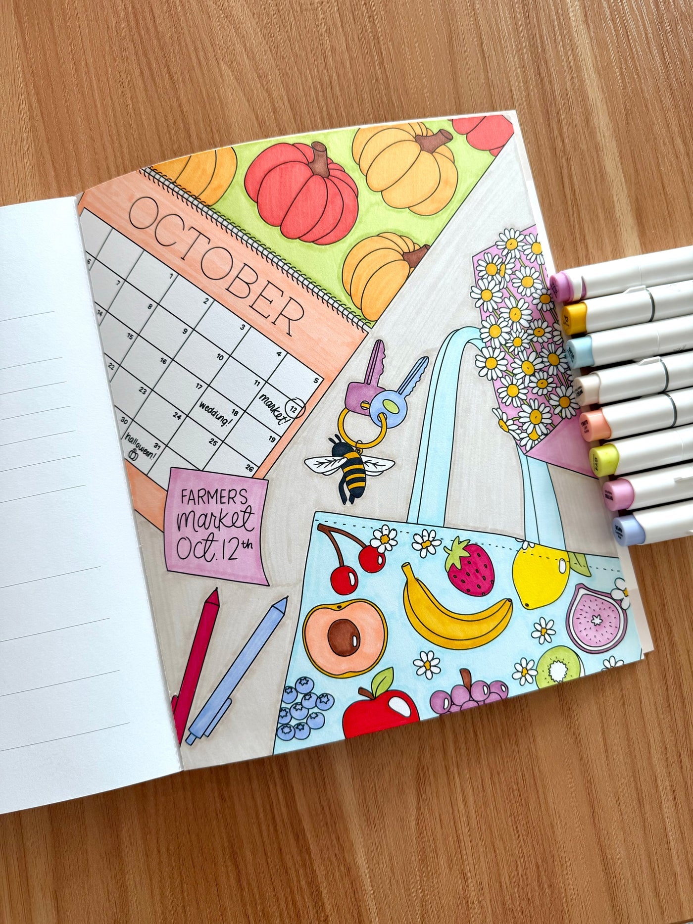 FARMERS MARKET COLORING BOOK