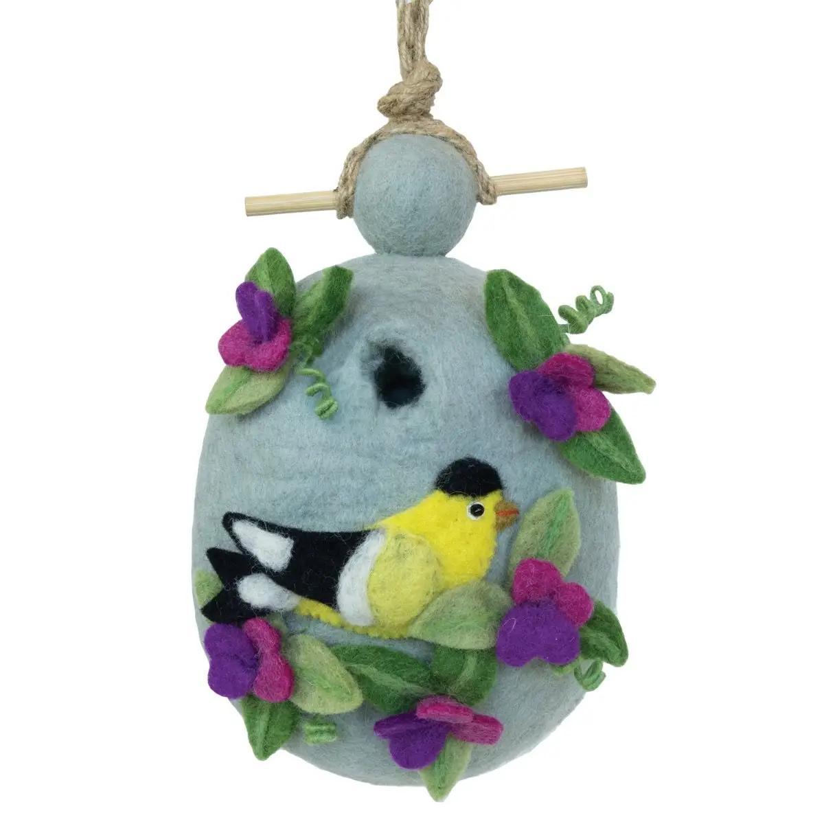FELT POT; SWEET PEA GOLDFINCH