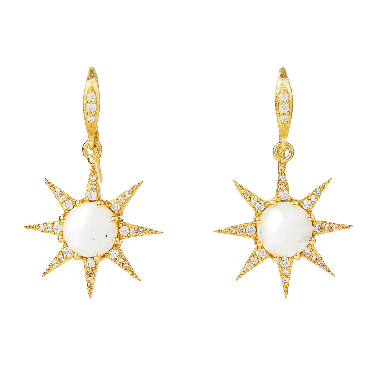 Moonstone Cabochon Sun Drops