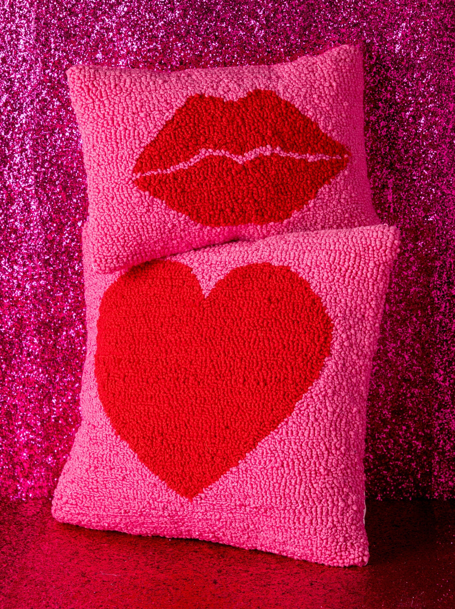 Heart Pillow, Pink