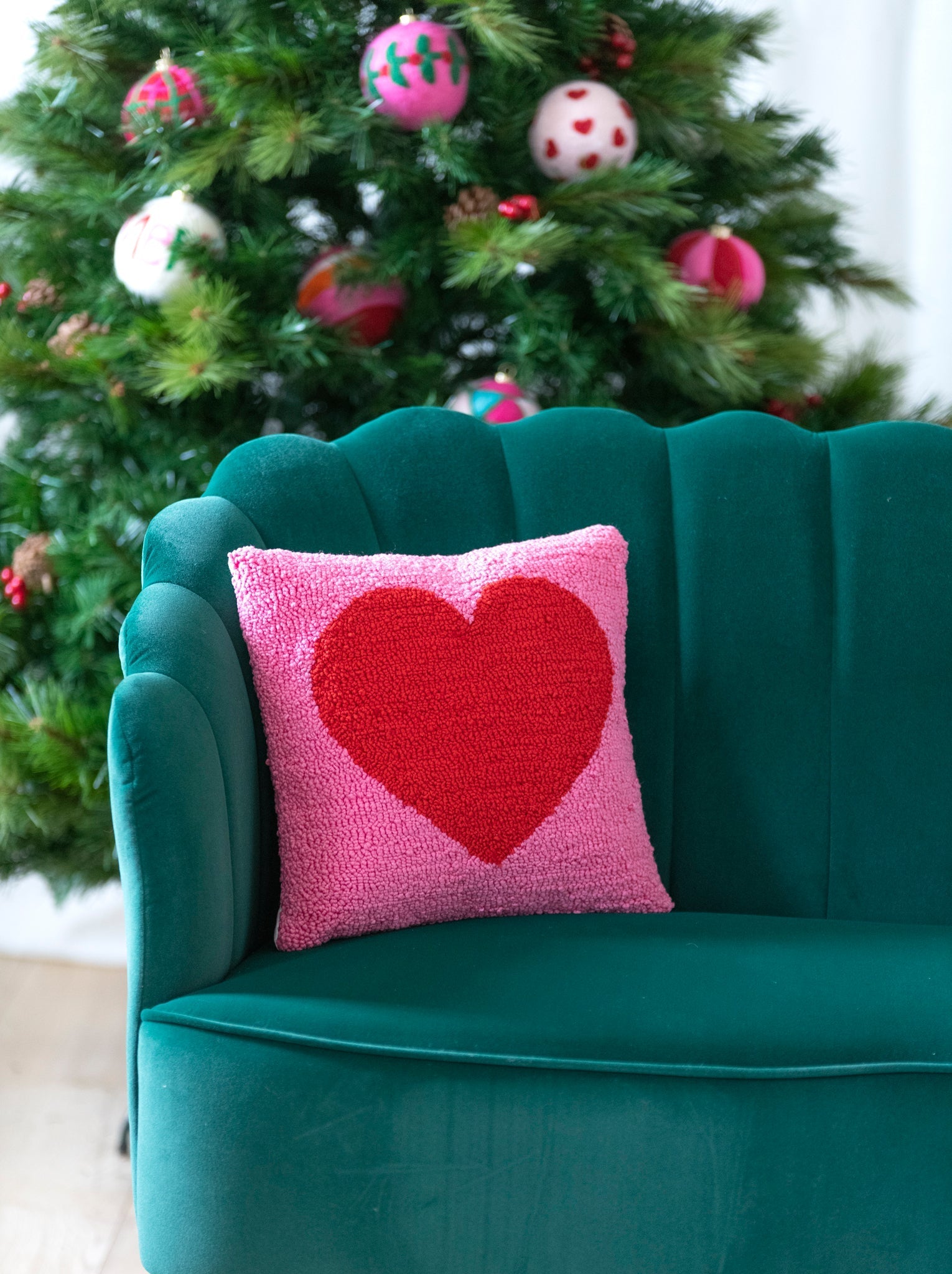 Heart Pillow, Pink