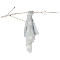 Cozy Chic Dream Receiving Blanket - Aqua Ice/White