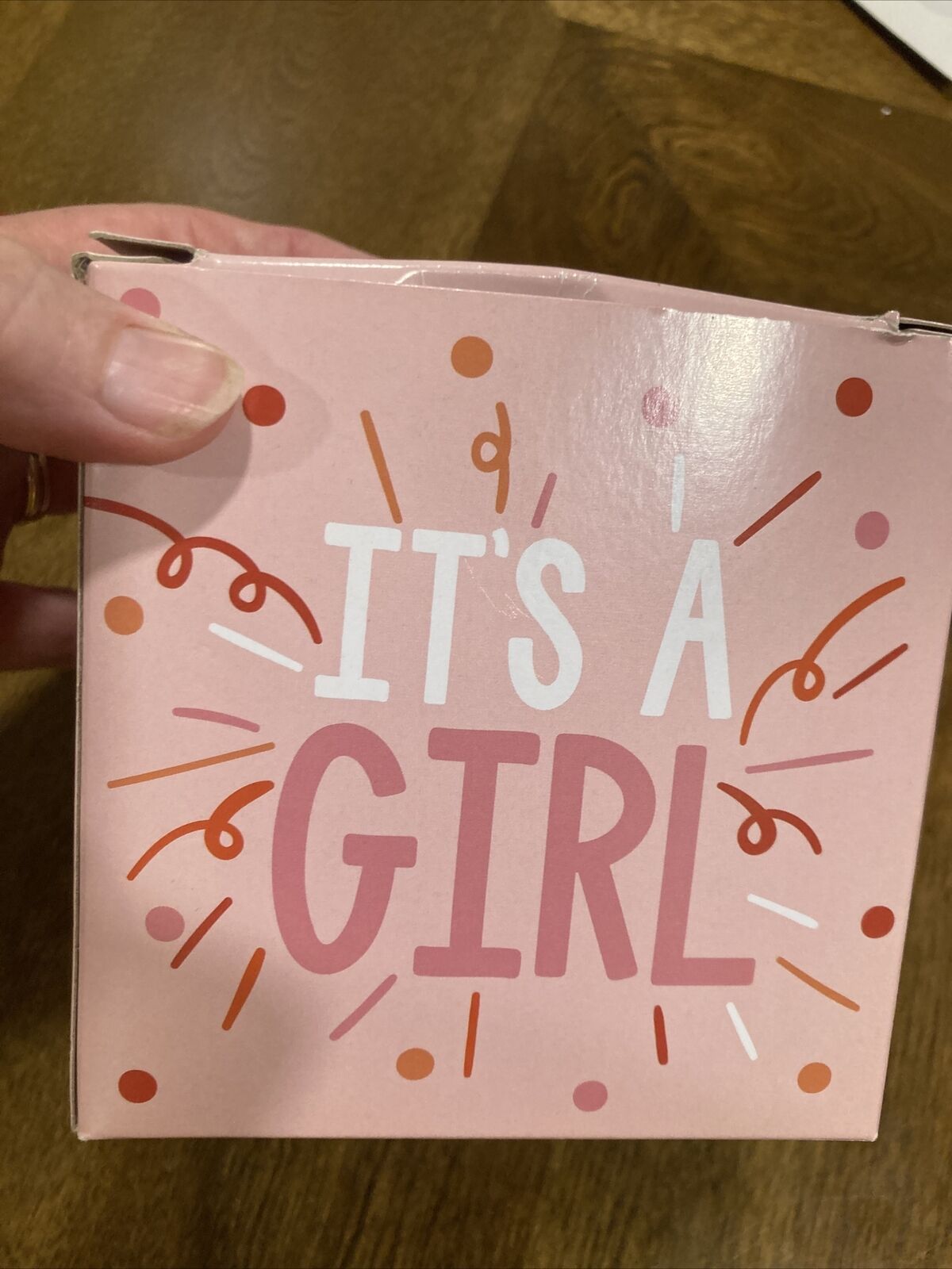 It's a Girl Popper 100mm Glass Ornament