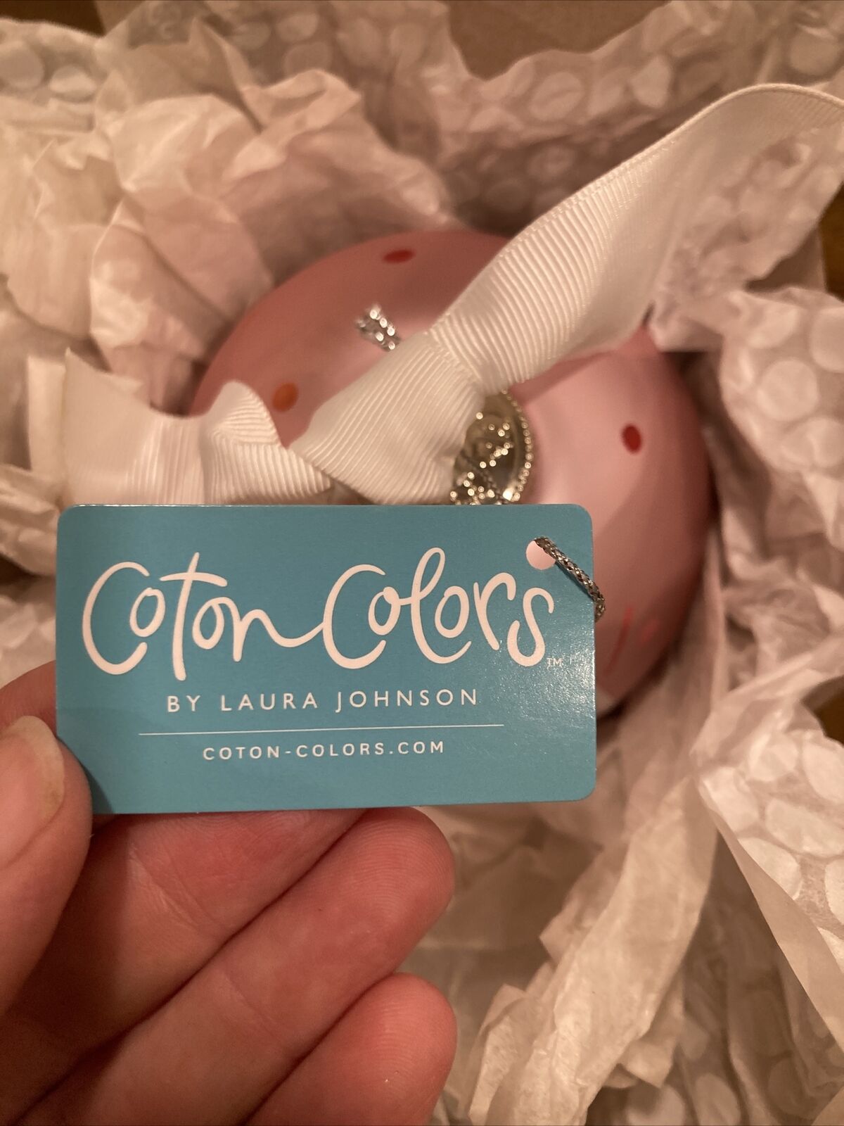 It's a Girl Popper 100mm Glass Ornament