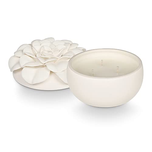 CITRUS CRUSH CERMAIC FLOWER CANDLE