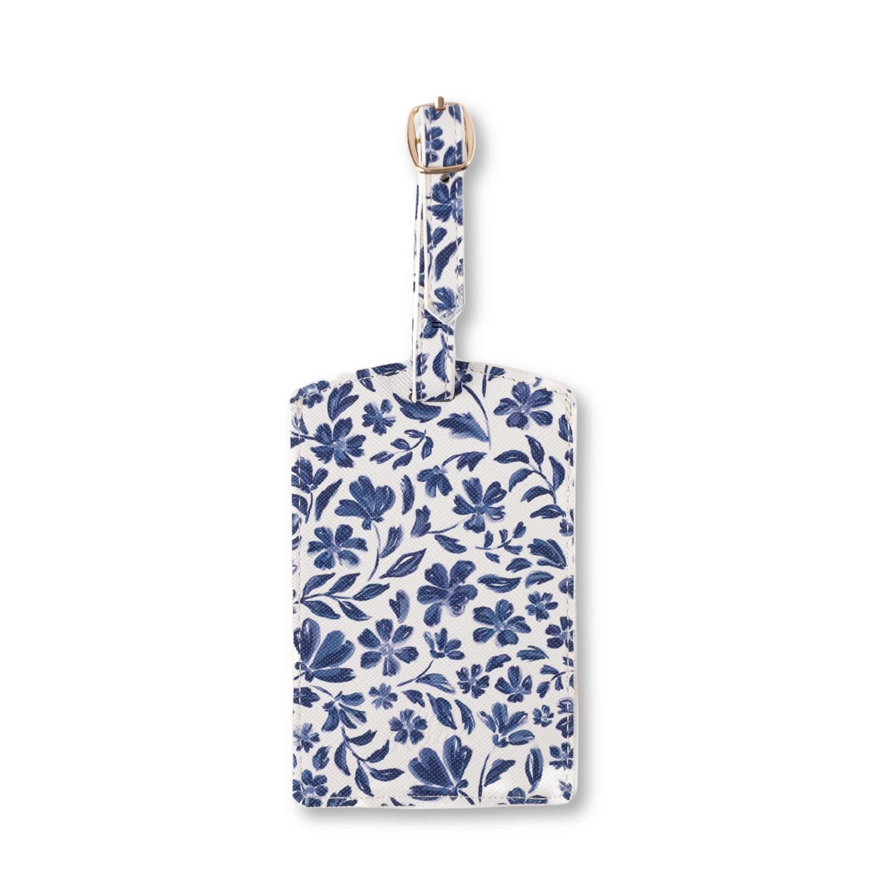 FLORAL LUGGAGE TAG-PRESSED FLORAL