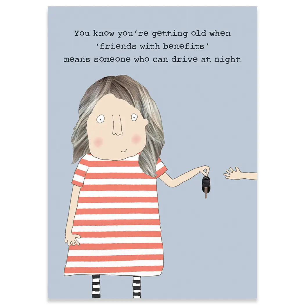 FRIENDS WITH BENEFITS BIRTHDAY GREETING CARD