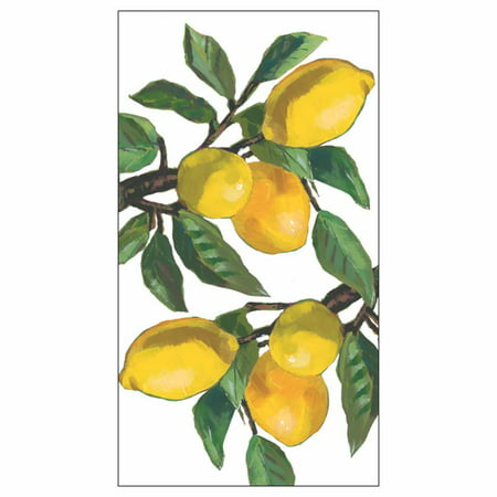 Guest Towel - Lemon Musee, White