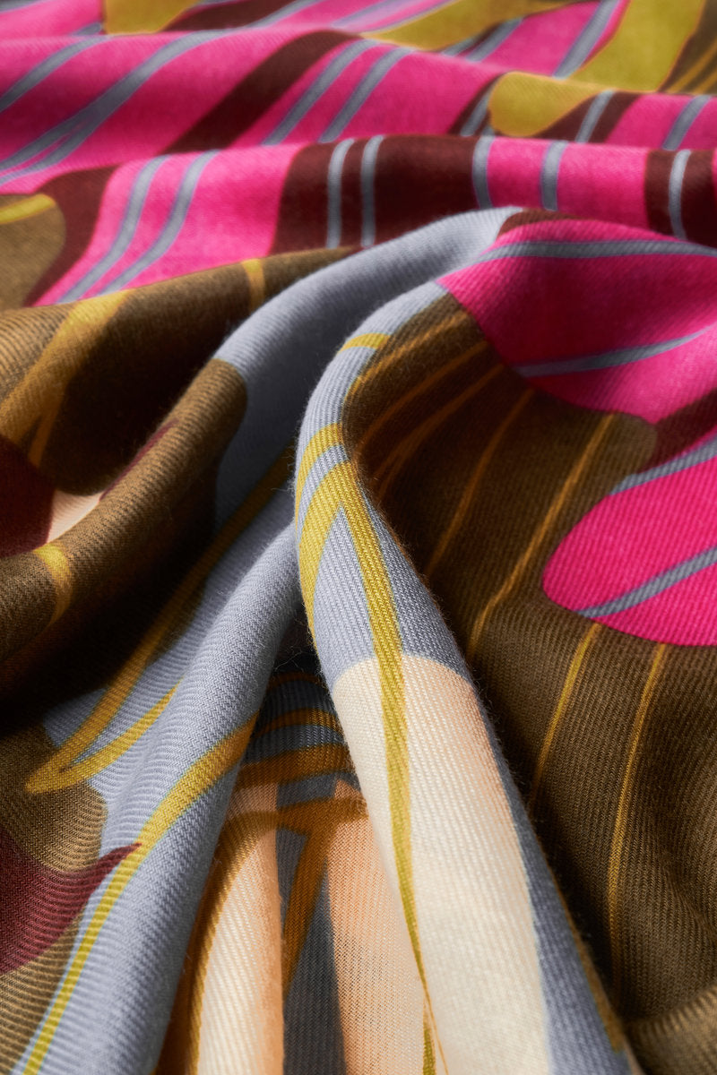 PRINTED AUTUMN HEDGEROW SCARF