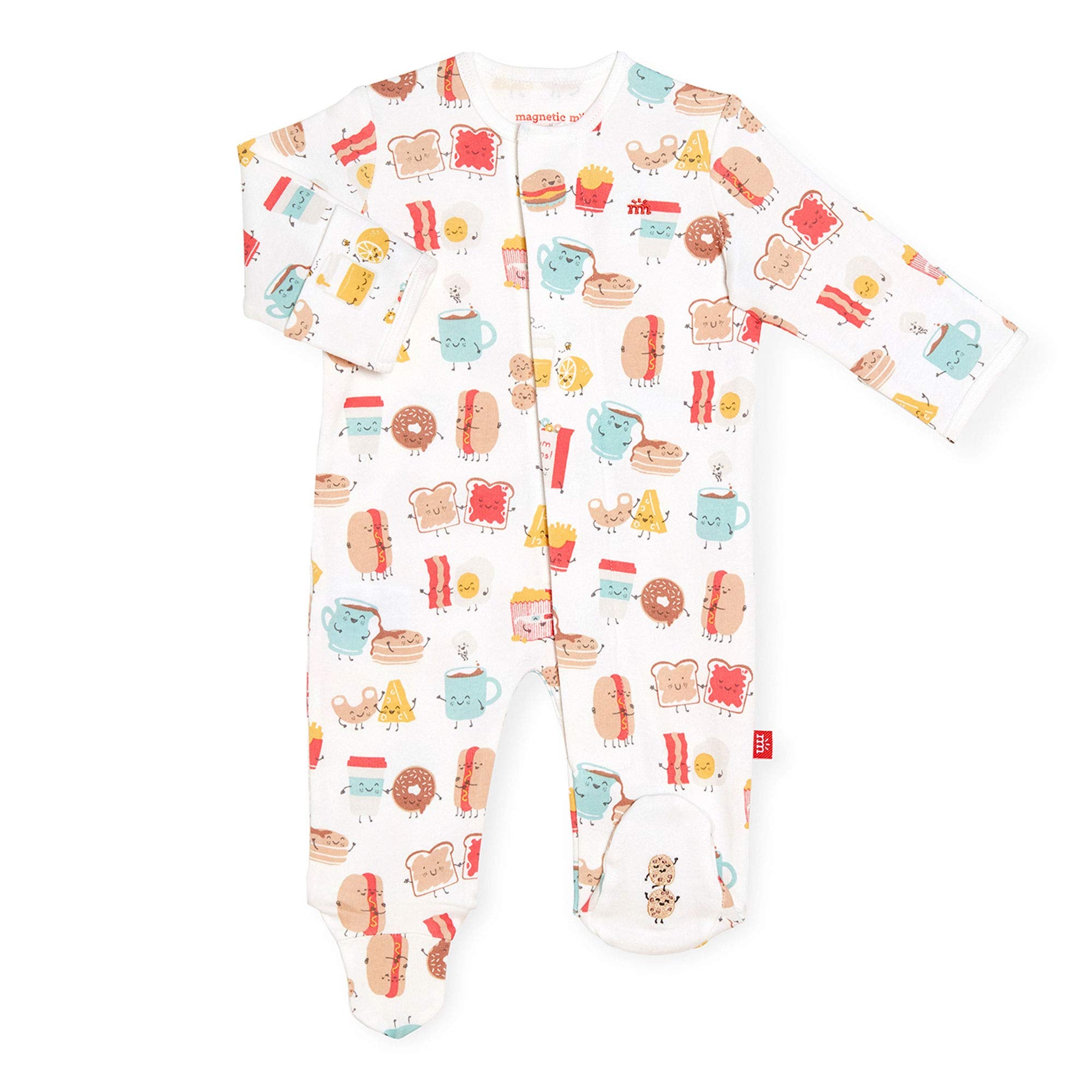 CHECKMATE ORGANIC COTTON FOOTIE-3-6 MOS