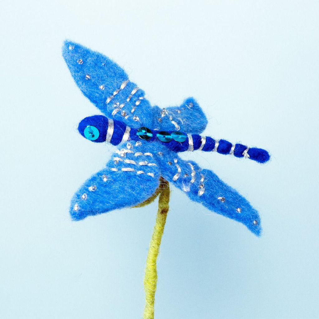 DRAGONFLY-HAND FELTED FROND FRIEND