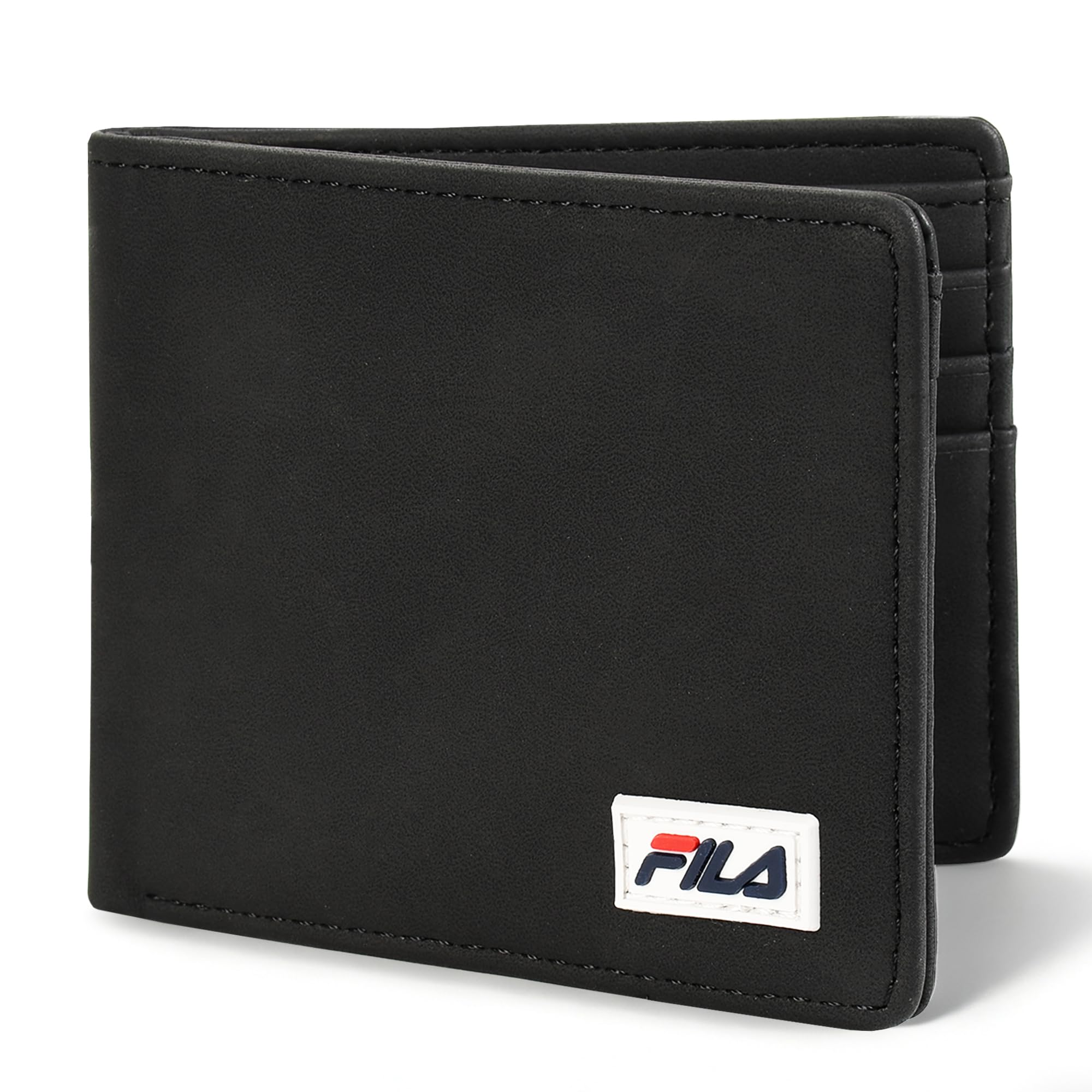 Men's Wallet Premium Leather Front Pocket Bifold - Black