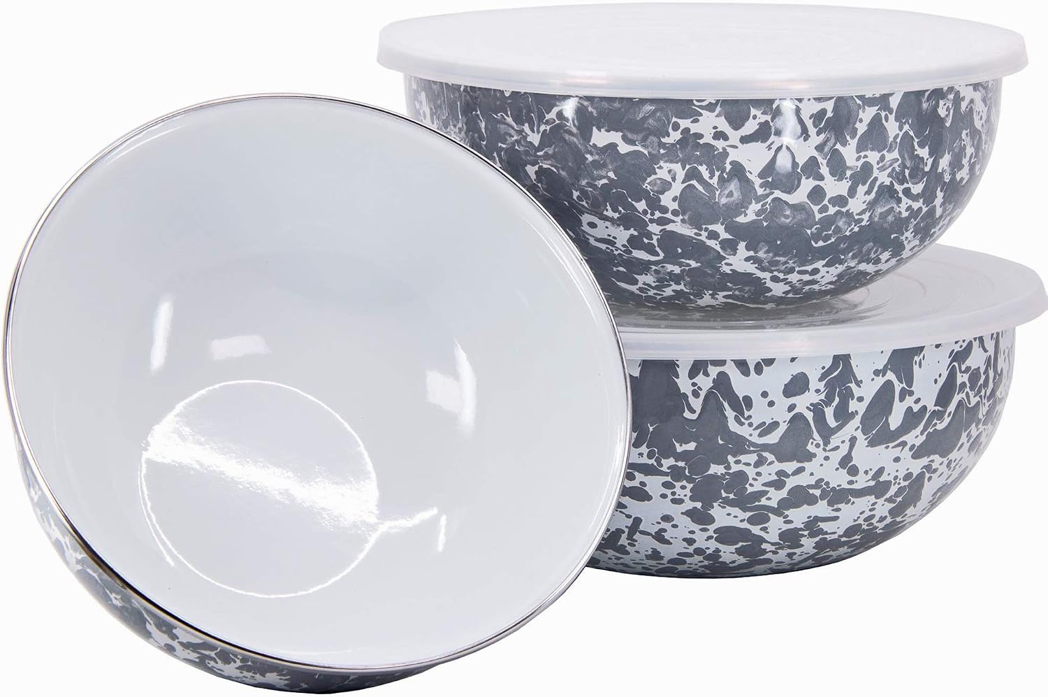 Grey Swirl Mixing Bowls - Nesting (set of 3)