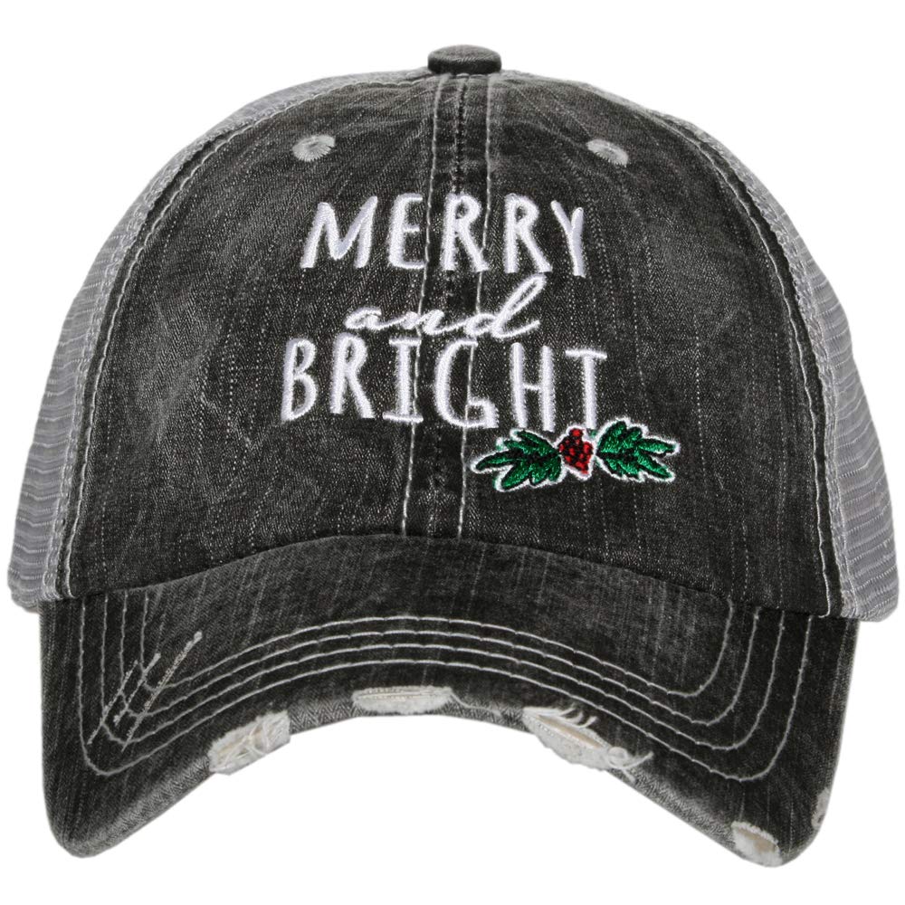 MERRY & BRIGHT MULTI-COLOR TWO-TONED VINTAGE HAT