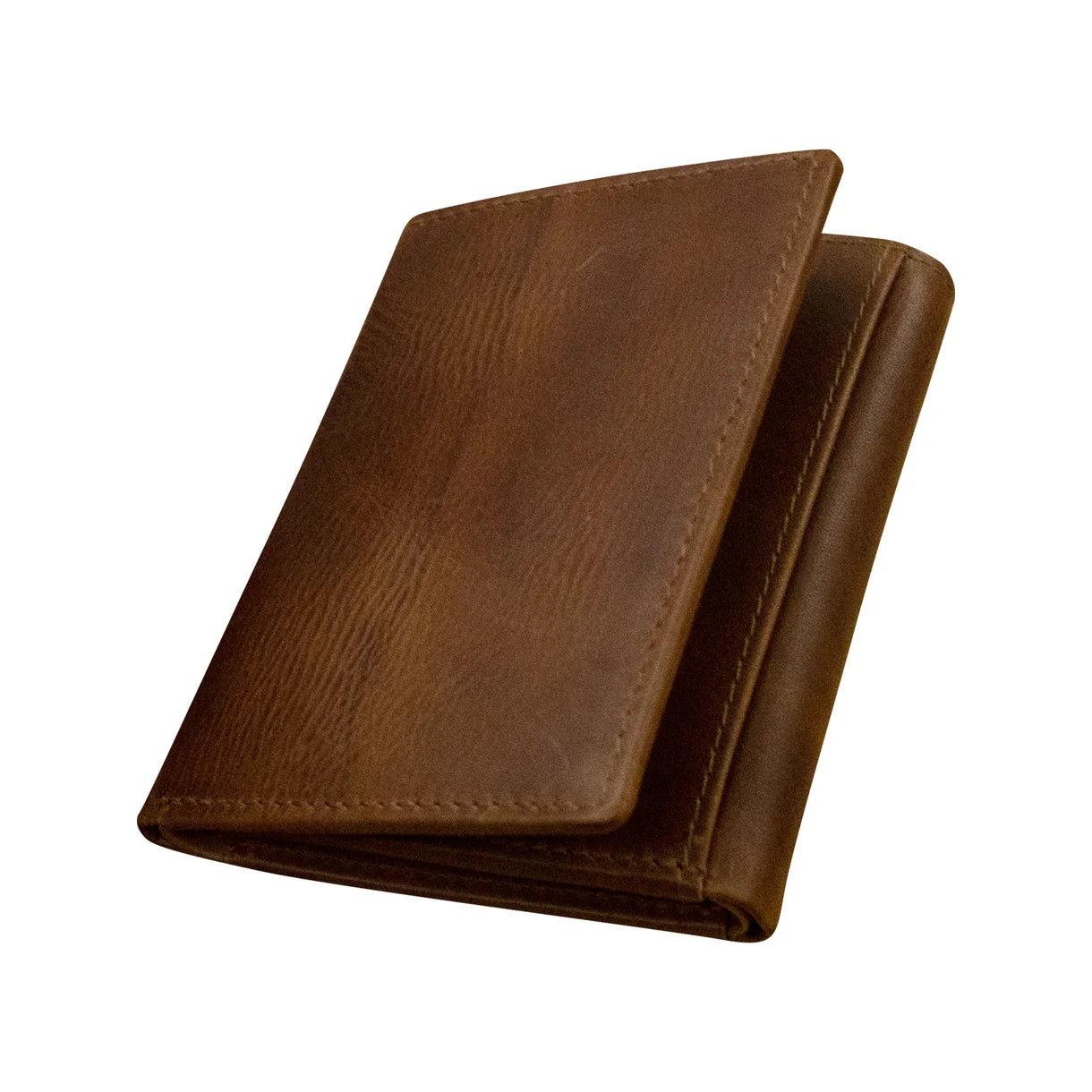 Men's Wallet Trifold w/Back I.D. - Rustic Brown