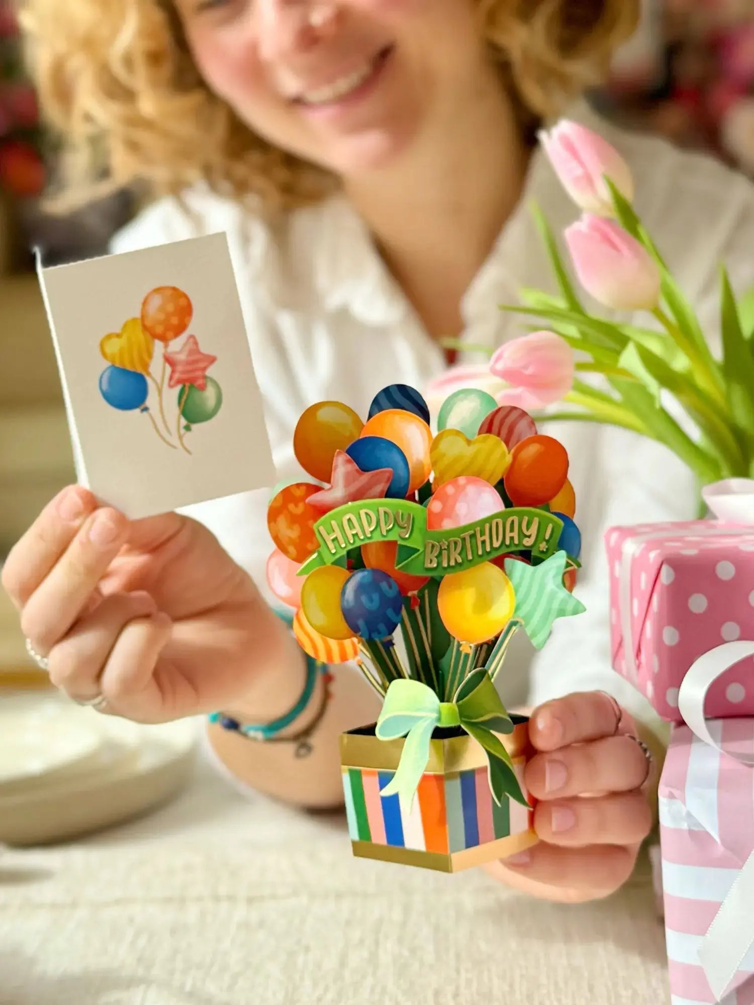 Mini Birthday Balloons Greeting Card