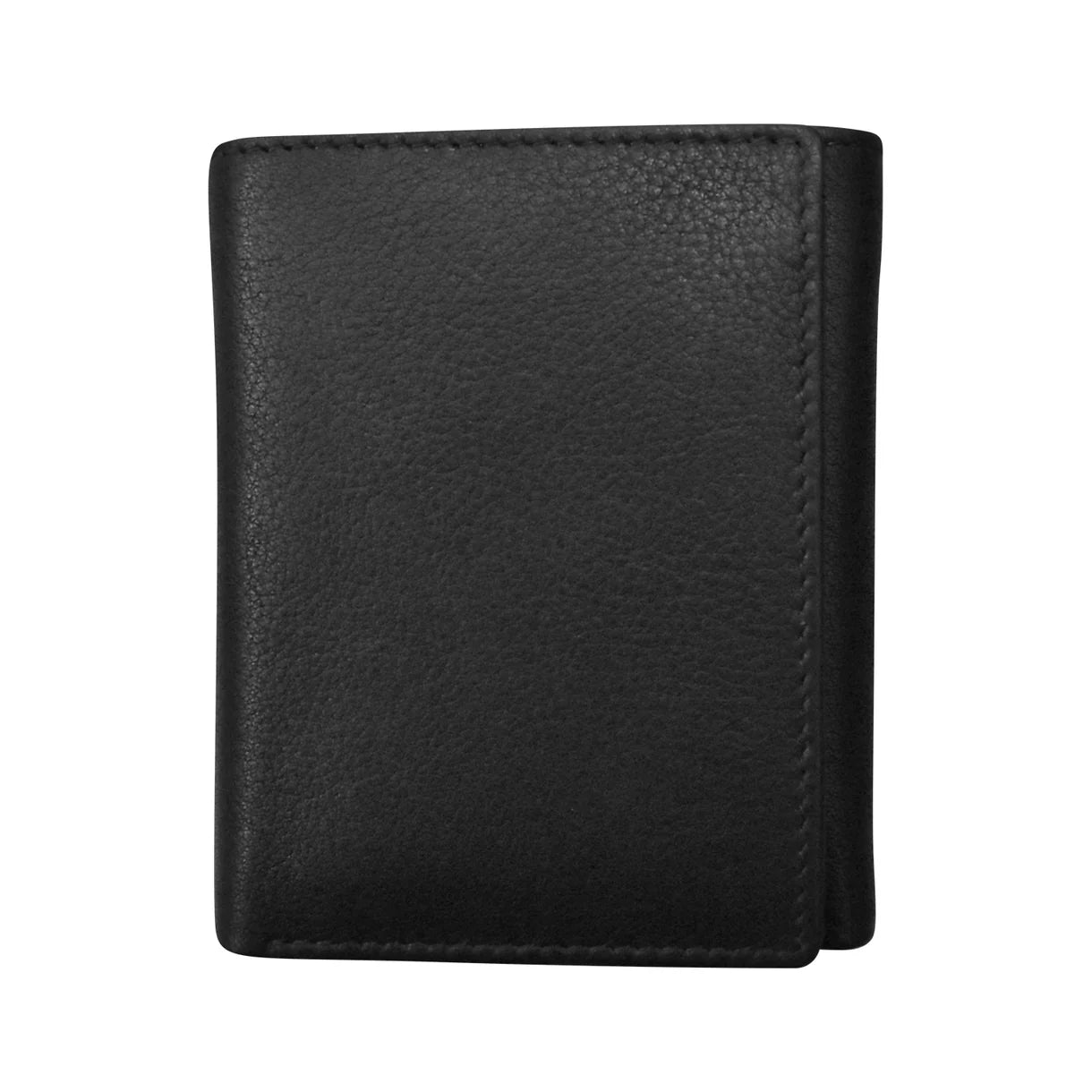 Men's Wallet Premium Leather Trifold - Black