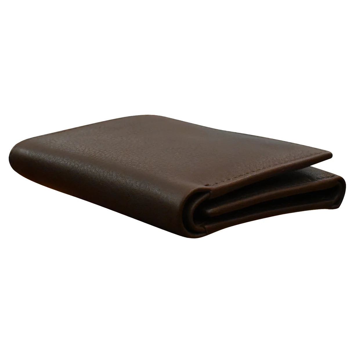 Men's Wallet Premium Leather Trifold - Brown