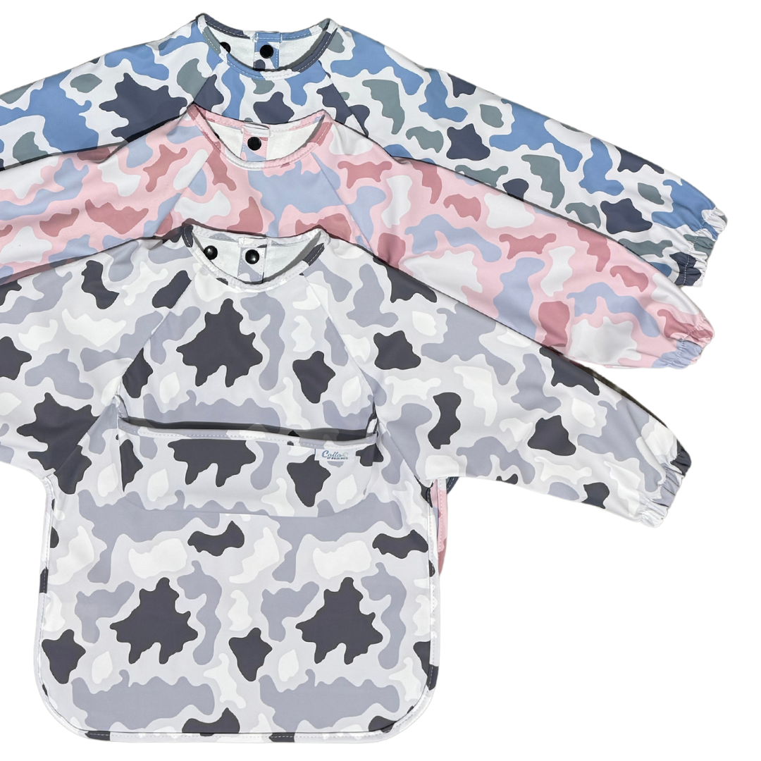 GRAYSON LONG SLEEVE BIB-CAMO-CLOUD GRAY