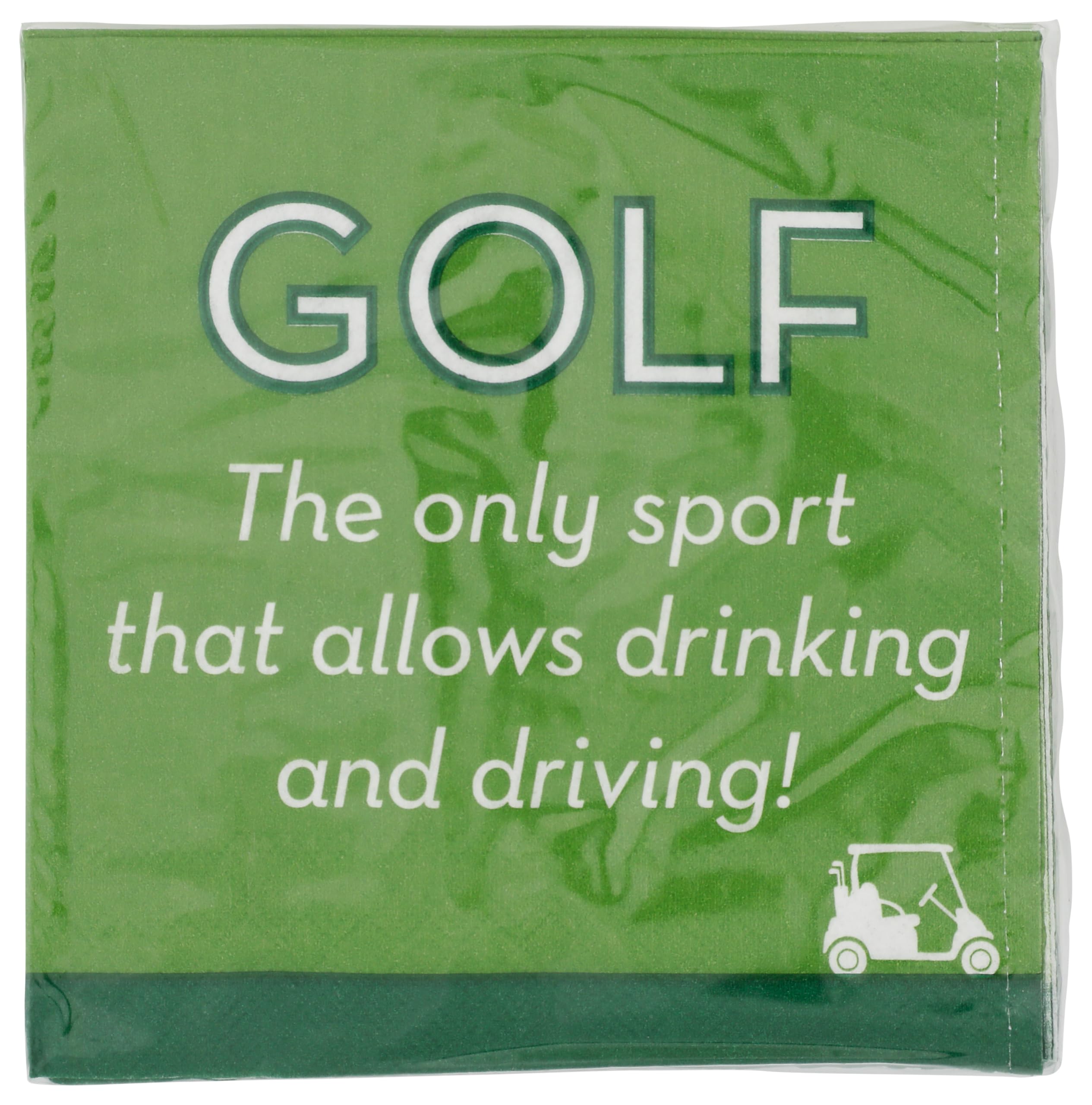 Beverage Napkin - Golf Drink and Drive