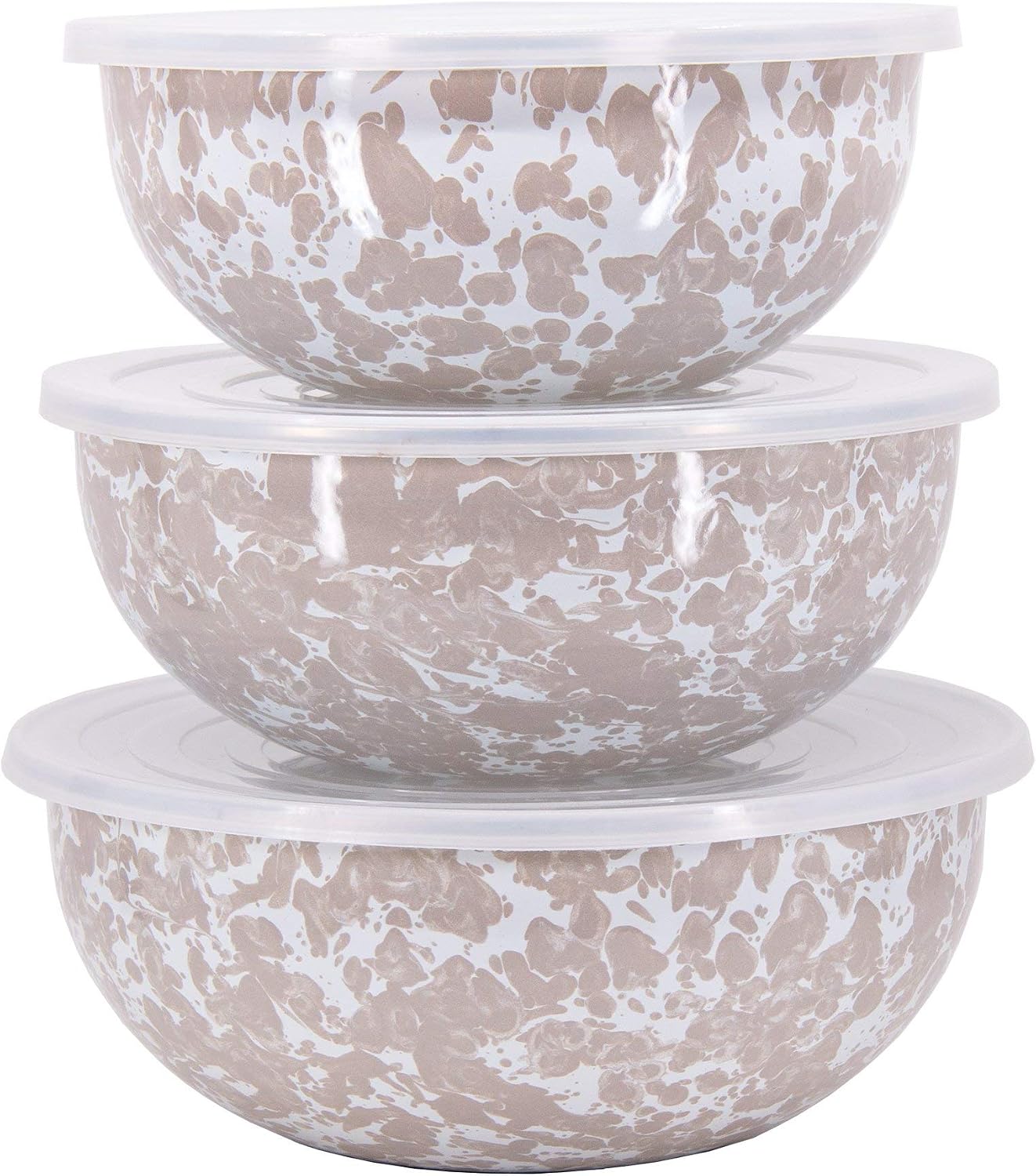 Taupe Swirl Mixing Bowls - Nesting (set of 3)