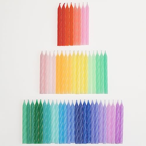 Rainbow Twisted Mini Candles