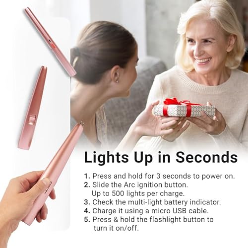 Silver - MJR USB Rechargeable Lighter