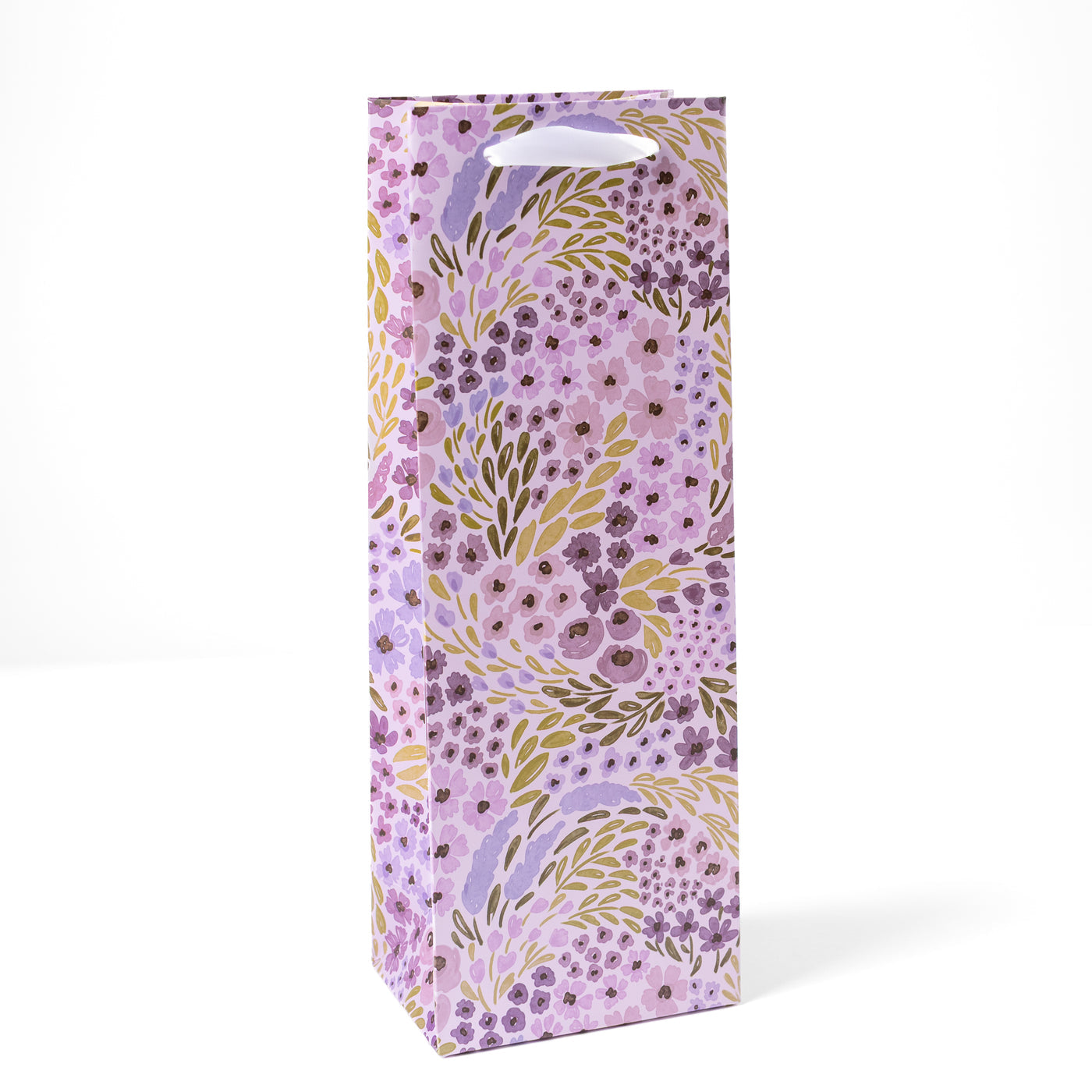 LILAC FLORAL GIFT BAG-MEDIUM
