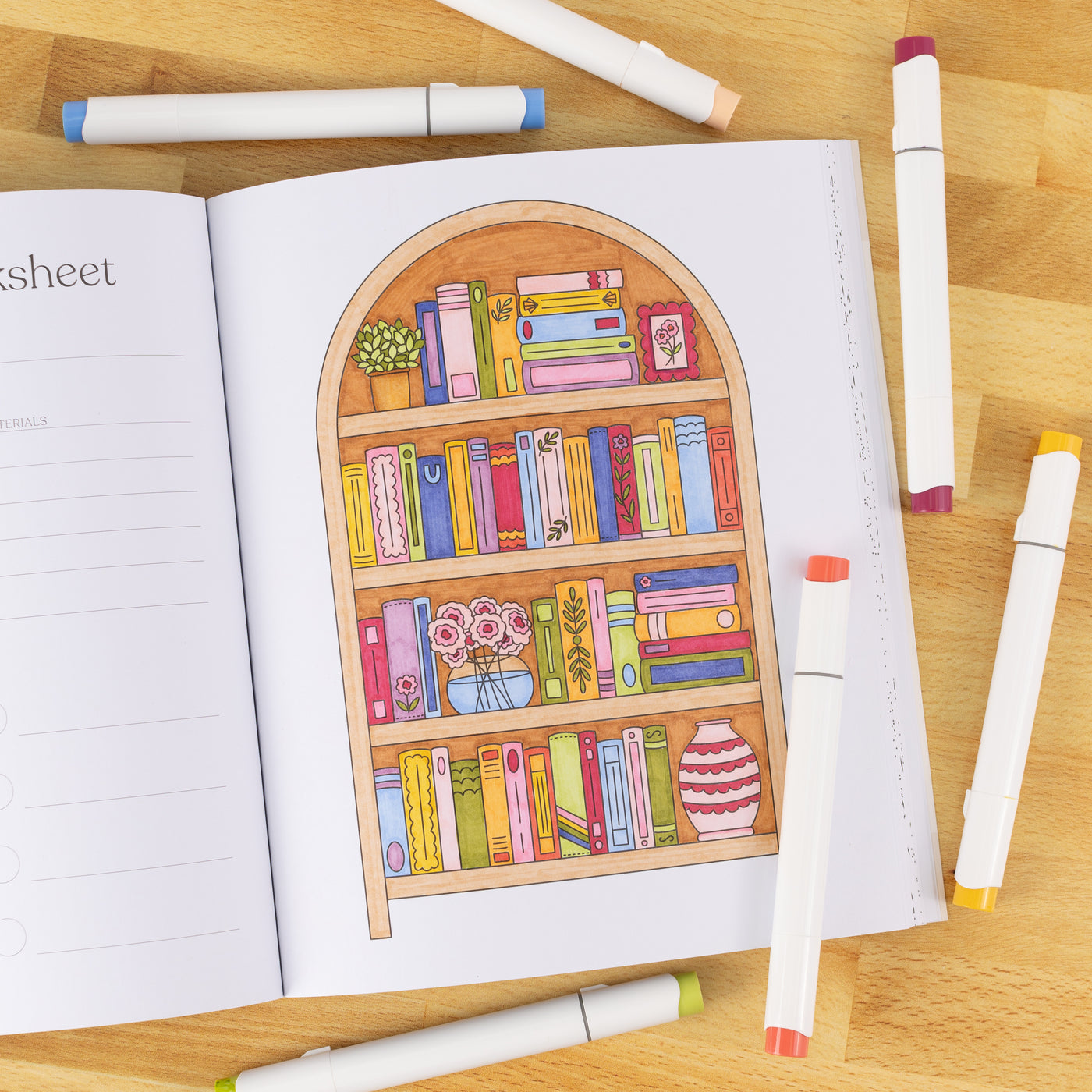 ALL BOOKED UP COLORING BOOK