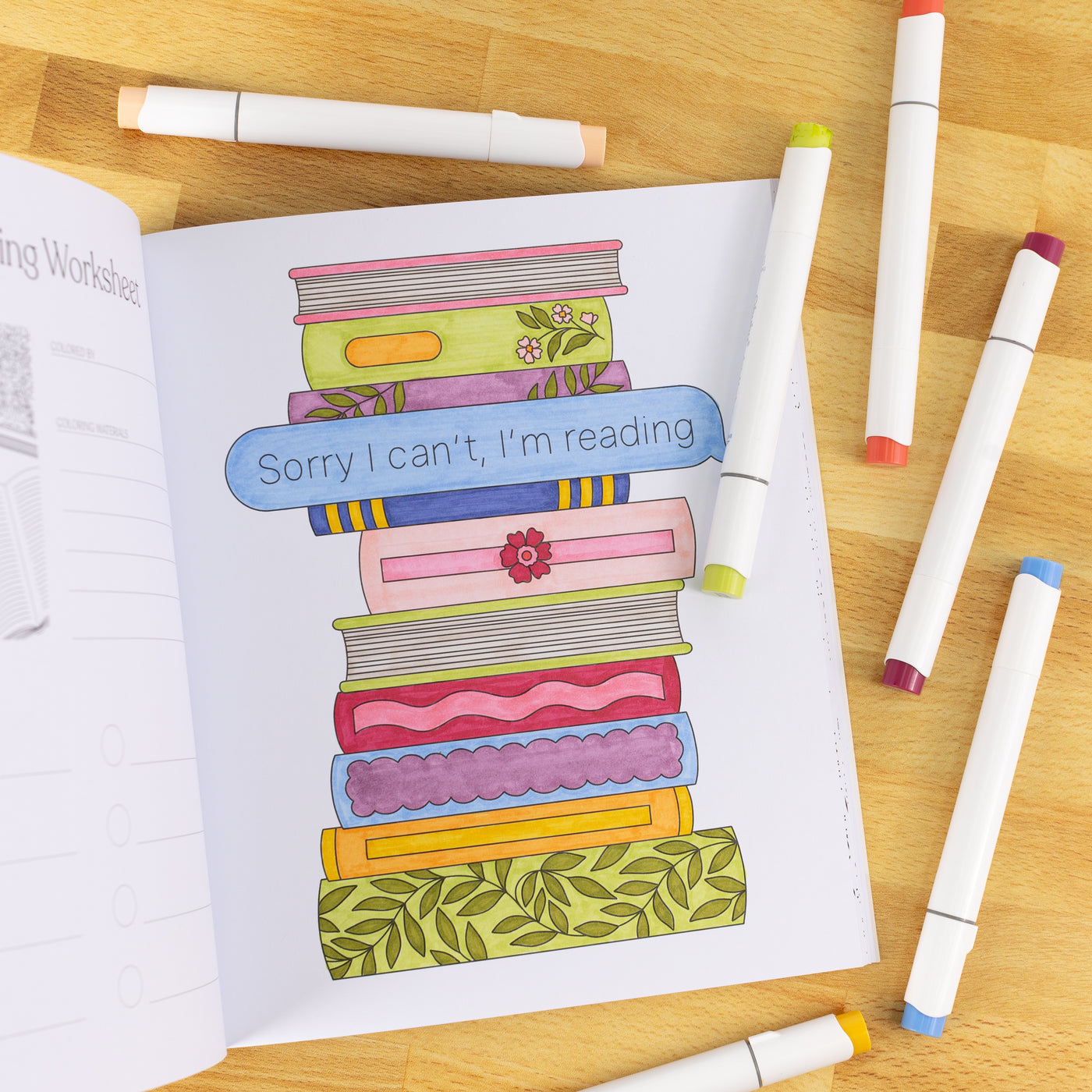 ALL BOOKED UP COLORING BOOK