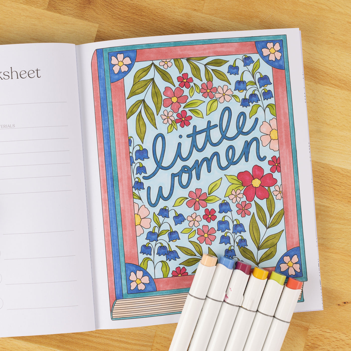 ALL BOOKED UP COLORING BOOK