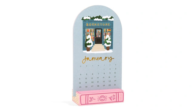 BOOK LOVER'S 2026 MINI DESK CALENDAR