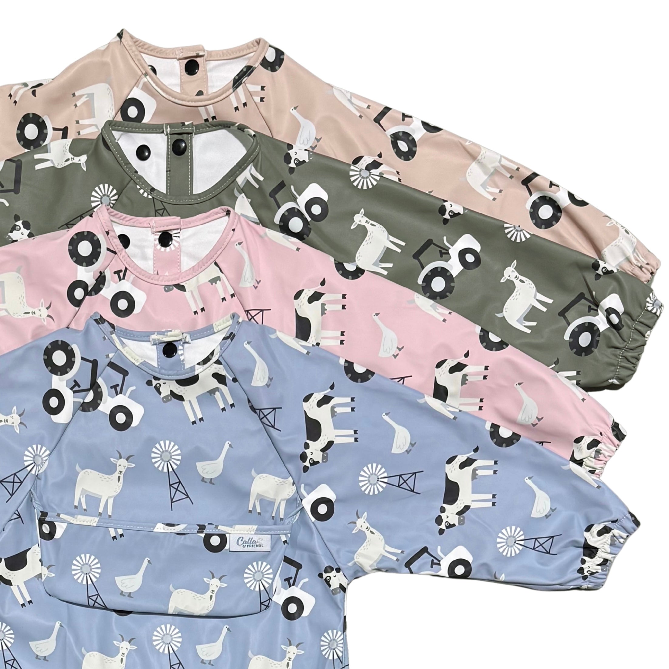 THE GRAYSON LONG SLEEVE BIB-FARM-PINE GREEN