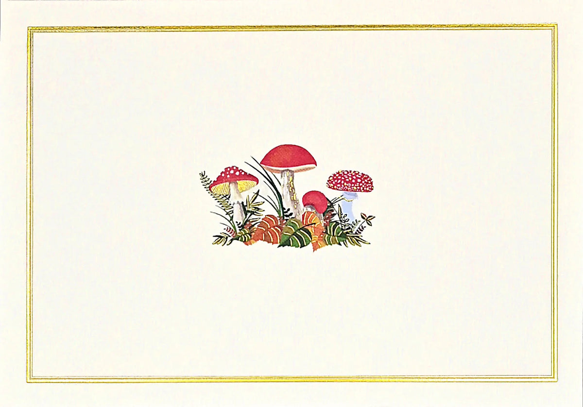 MUSHROOM NOTE CARDS-QTY 14/15 ENVELOPES