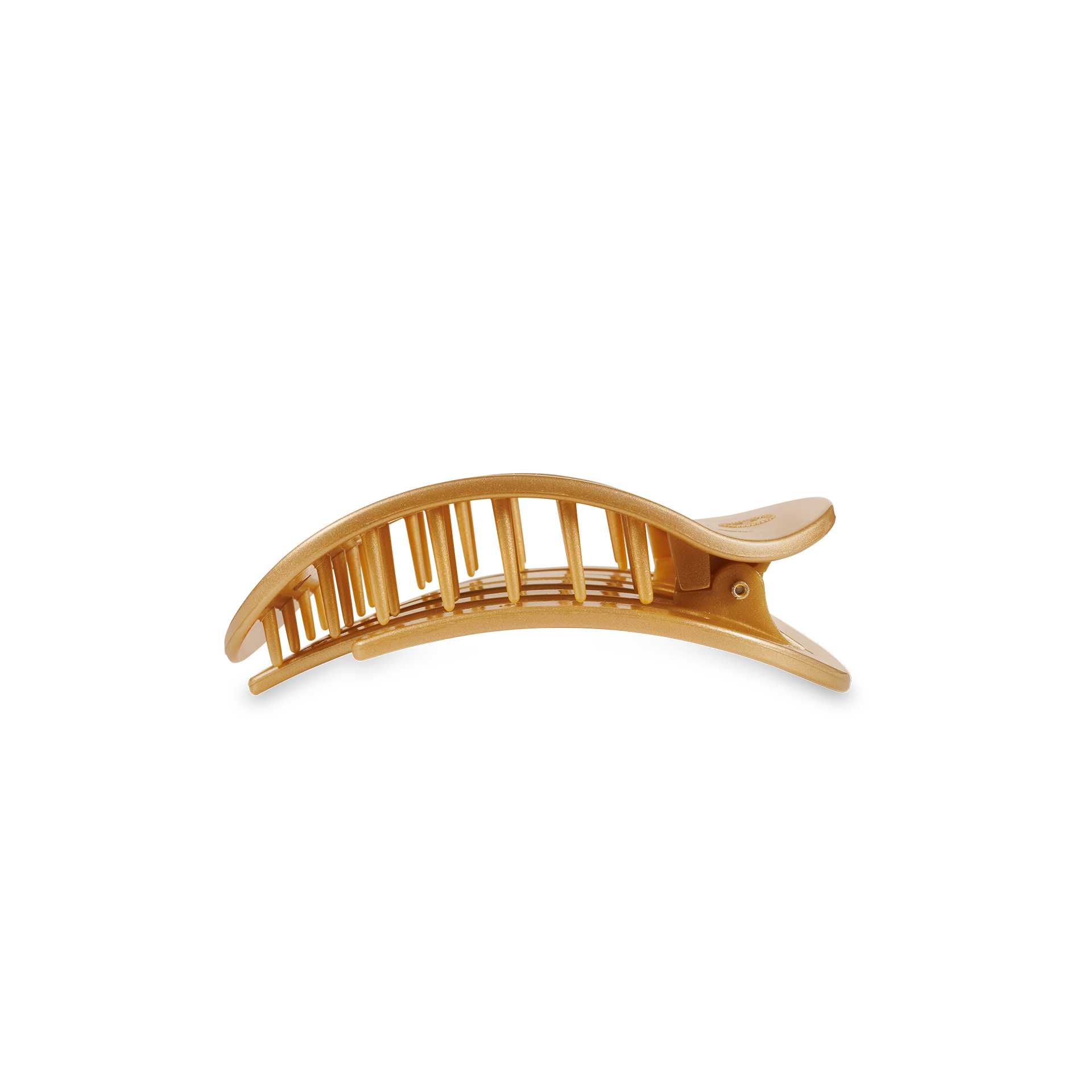 Round Flat Hair Clip - Small - Champagne Toast