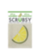 SCRUBSY CLOTH; LIME