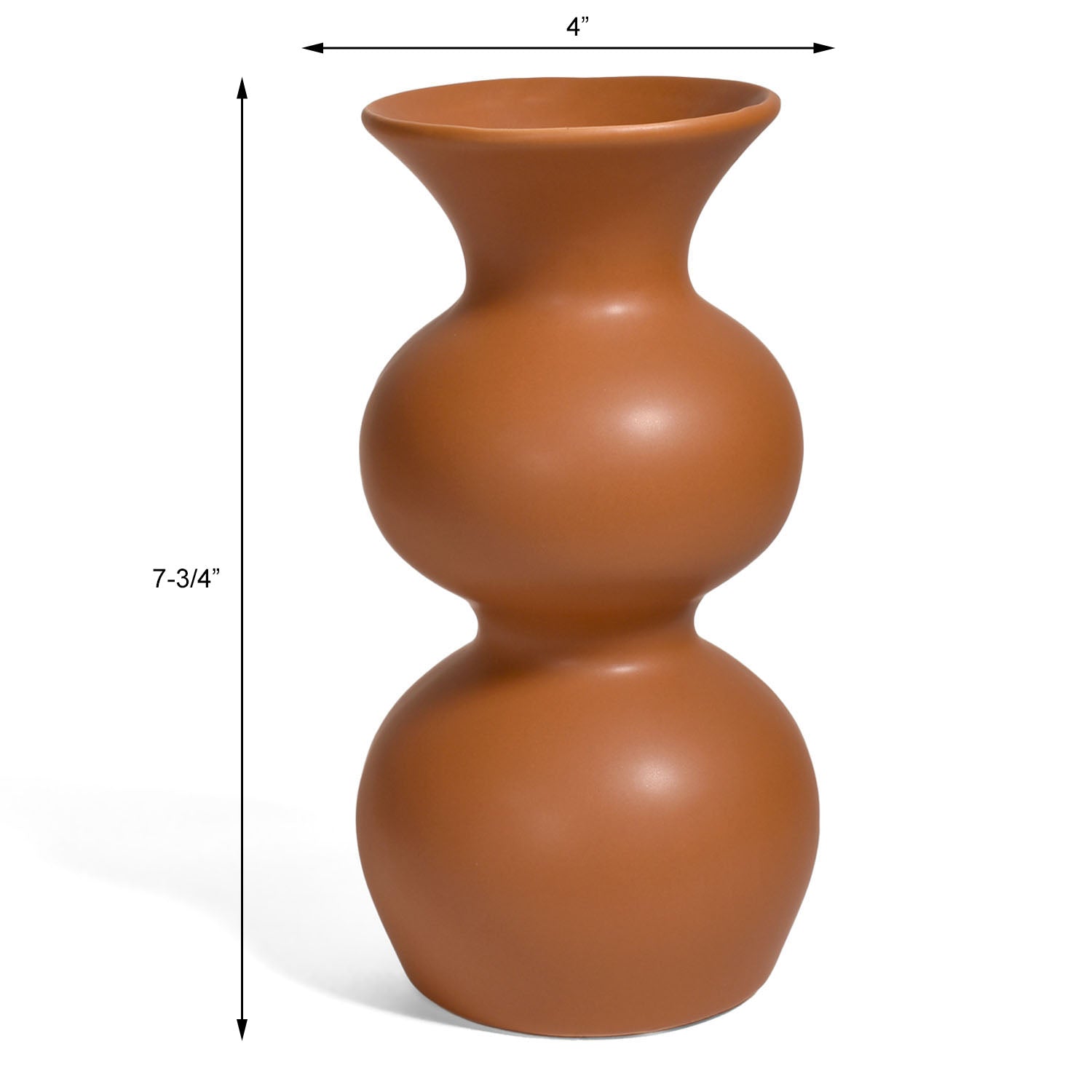 STONEWARE VASE SIENNA