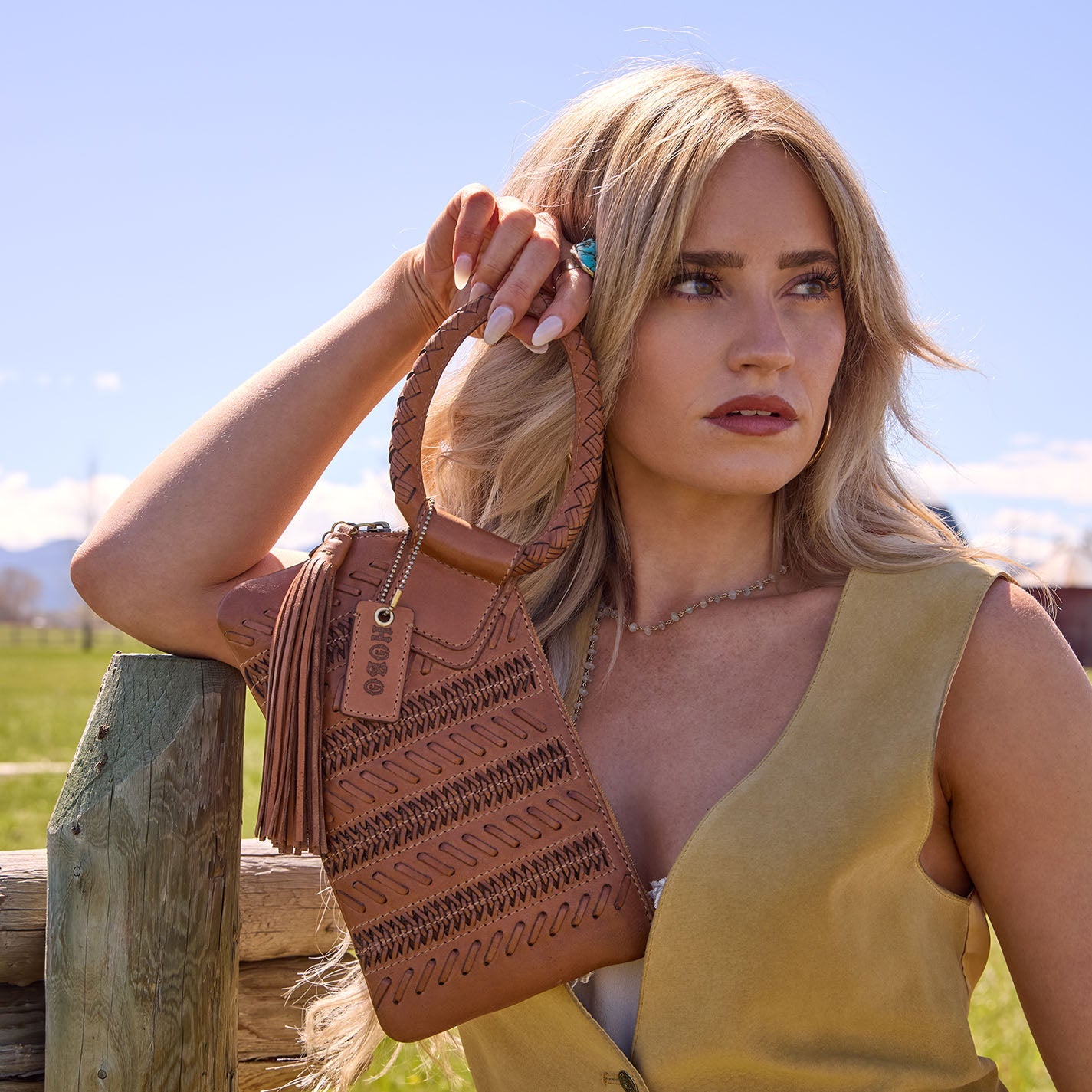 Sable Wristlet Clutch - Harvest Wheat