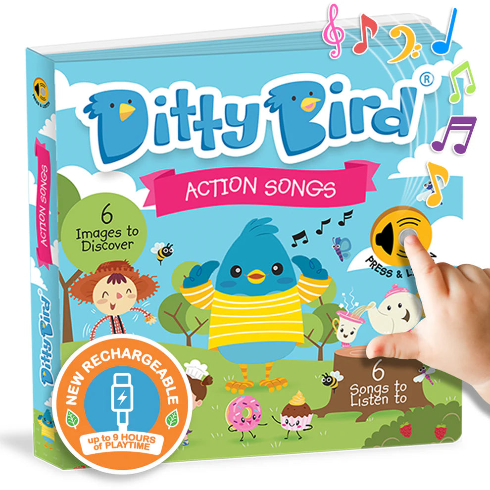 DITTY BIRD-ACTION SONGS-RECHARGEABLE MUSICAL BOOK
