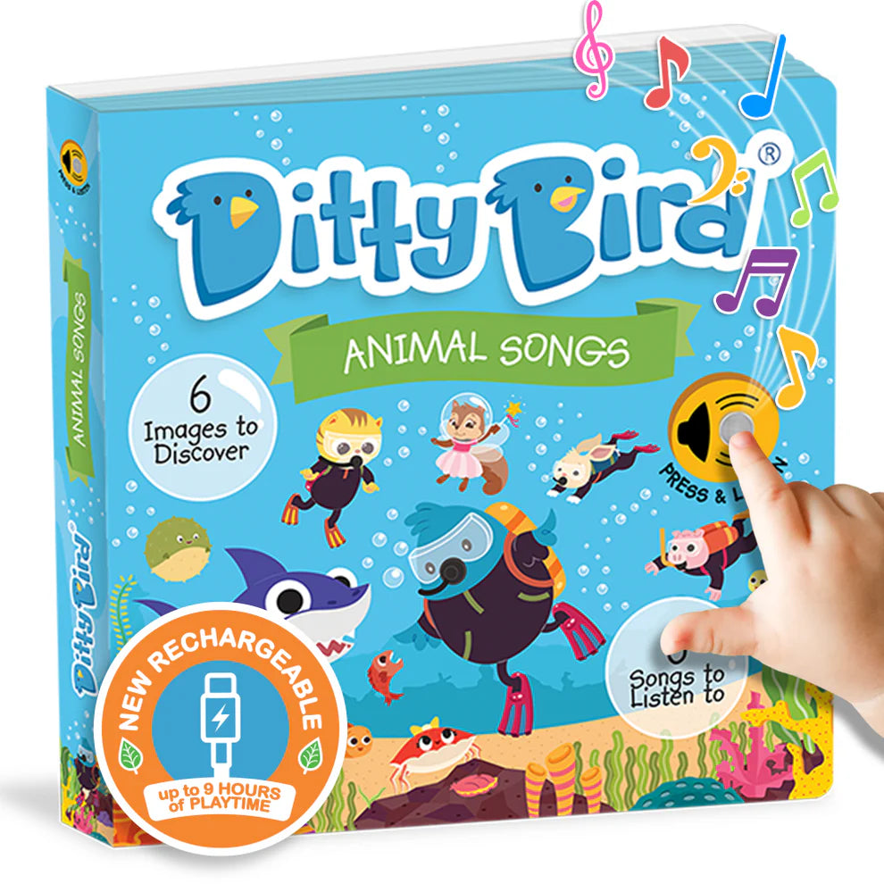 DITTY BIRD-ANIMAL SONGS-RECHARGEABLE MUSICAL BOOK