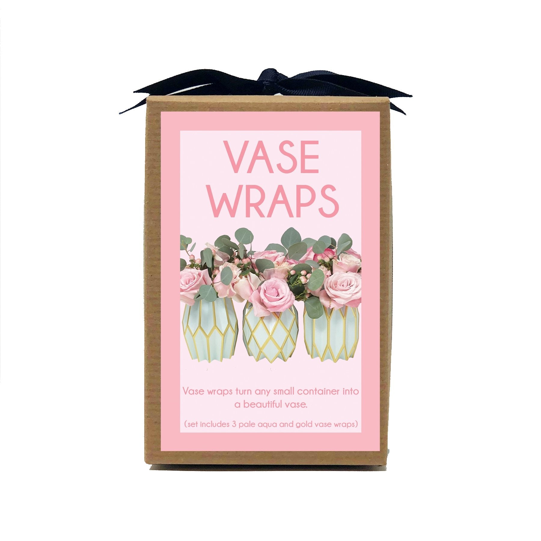 Tiffany & Gold Vase Wrap (set of 3)