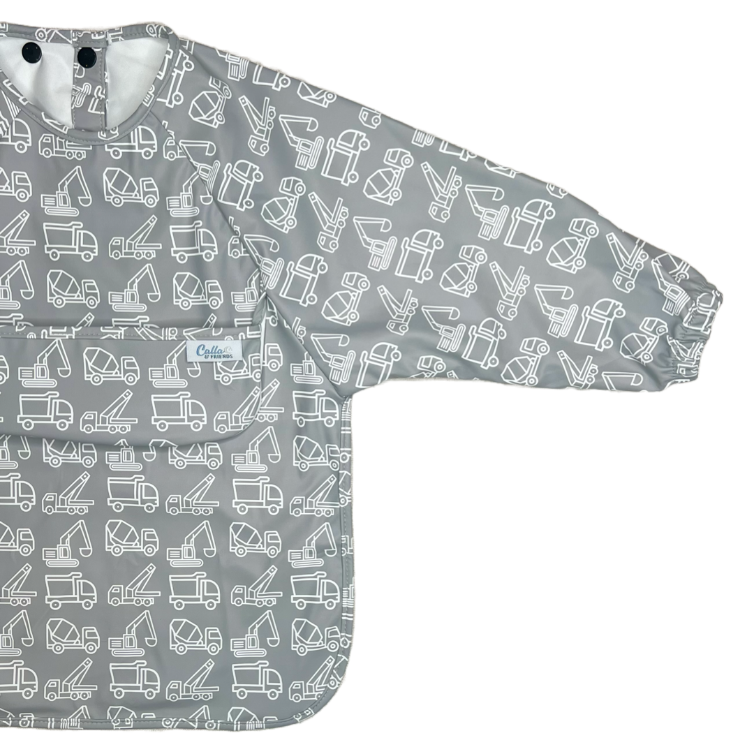 THE GRAYSON LONG SLEEVE BIB-CONSTRUCTION-CLOUD GRAY