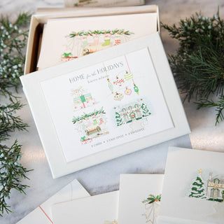 HOME FOR THE HOLIDAYS NOTE CARD BOX SET