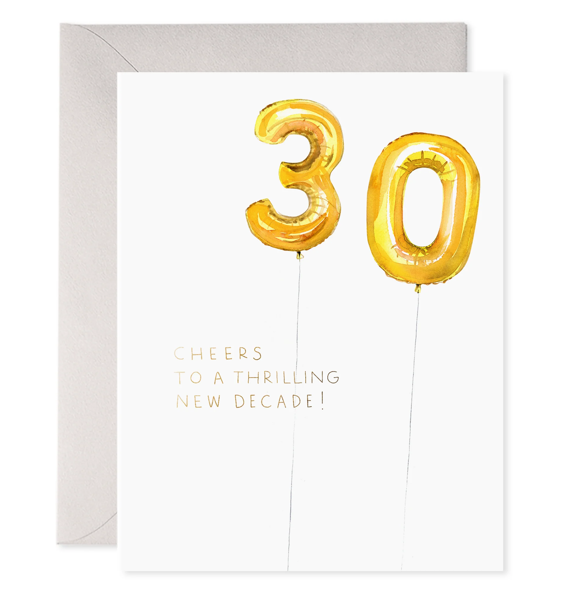 Helium 30th Birthday Card