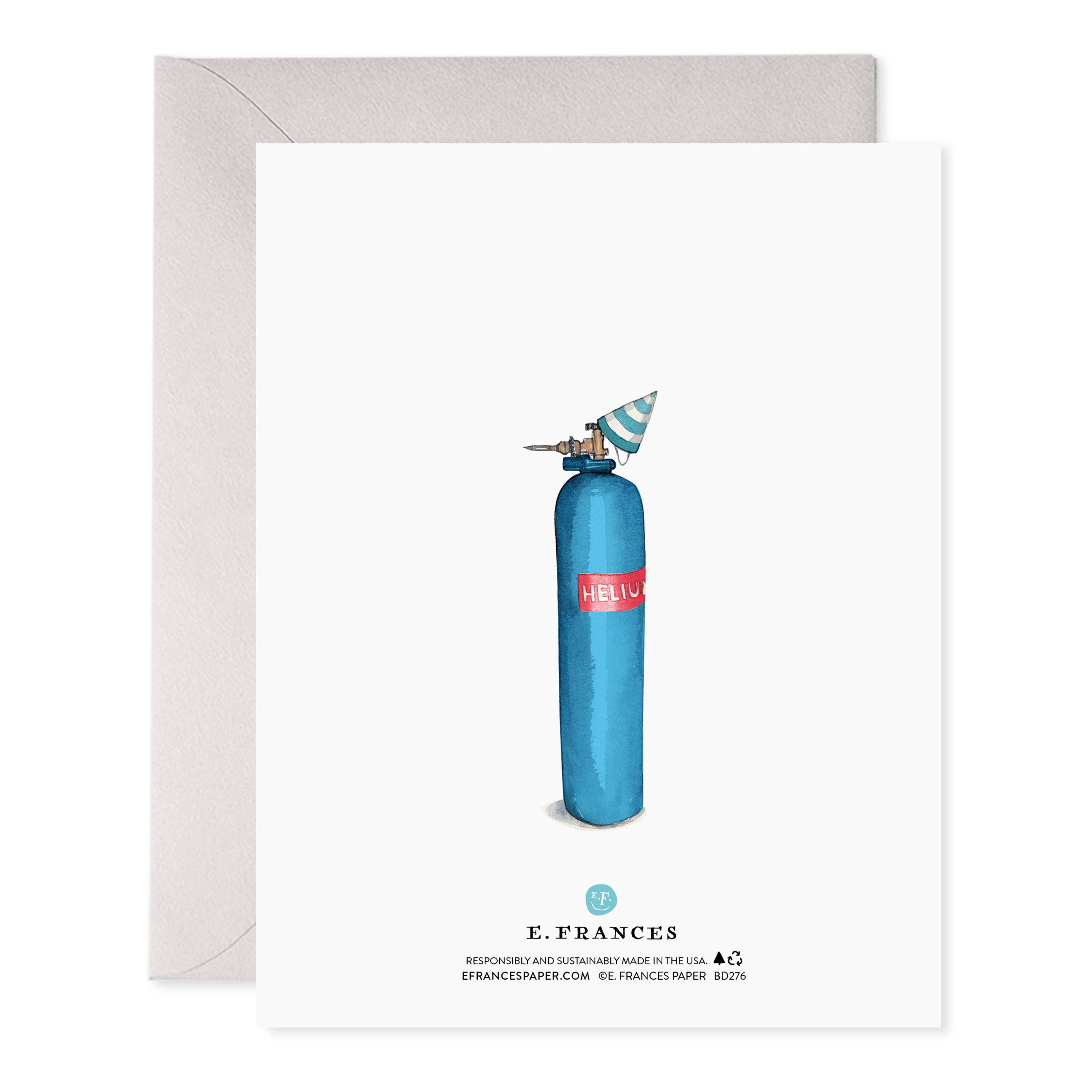 HELIUM 60TH BIRTHDAY CARD