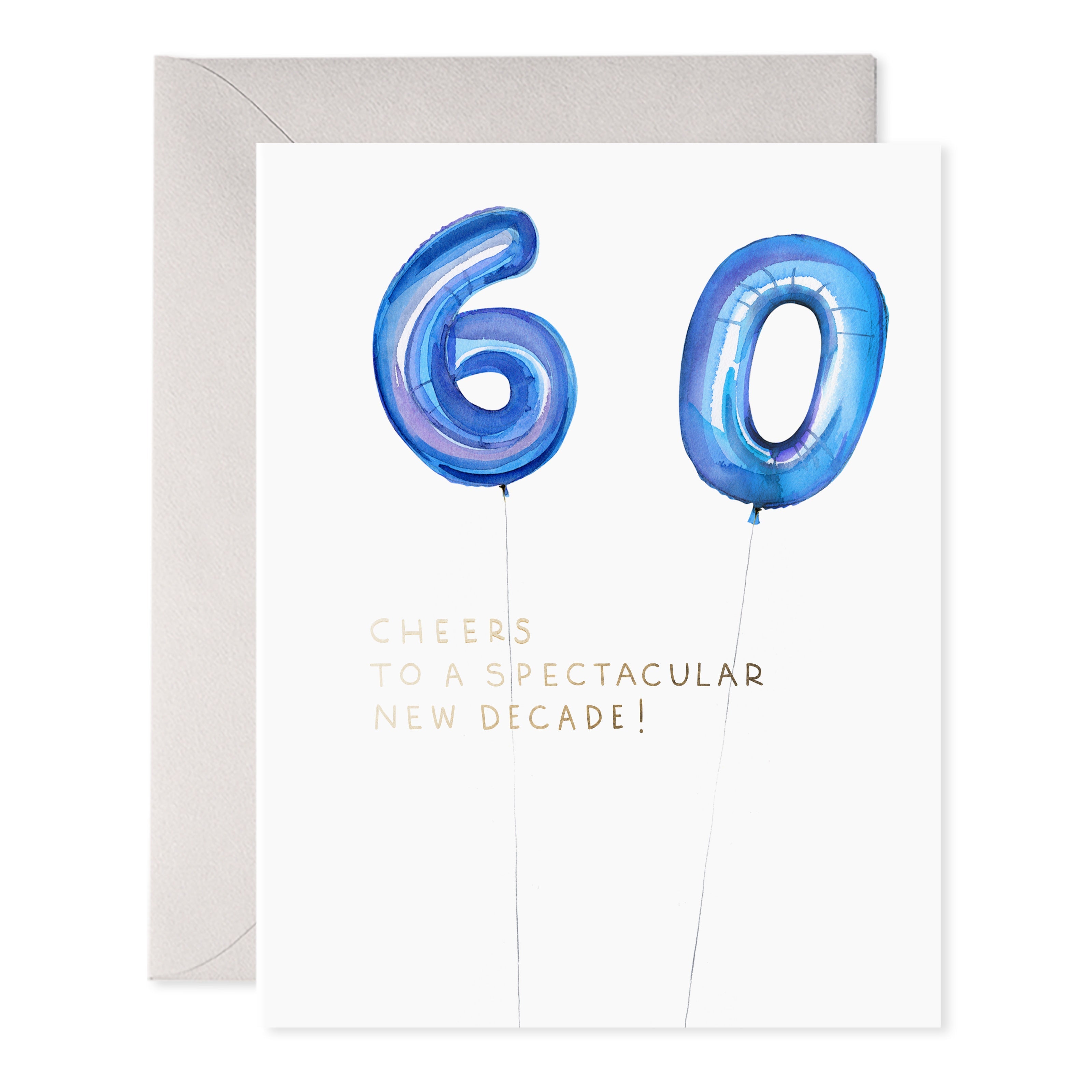 HELIUM 60TH BIRTHDAY CARD